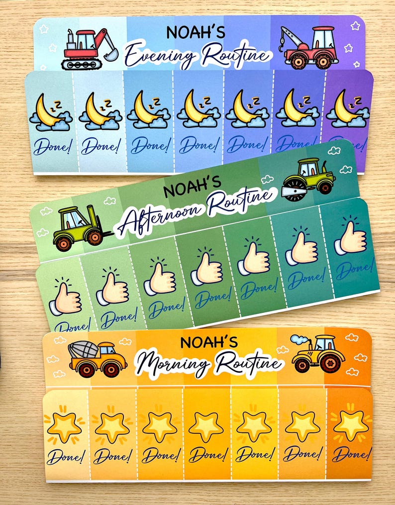Toddler Routine Chart: Visual Schedule, Chore Chart (digital Download ...