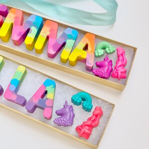 Kids Birthday Party Favor Crayon Letter Personalized Name zdjęcie 10