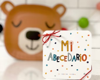 Spanish Alphabet flash cards, ABC cards, Toddler activities, Preschool Activities, Toddler gifts, Montessori toddler, Learning and school.