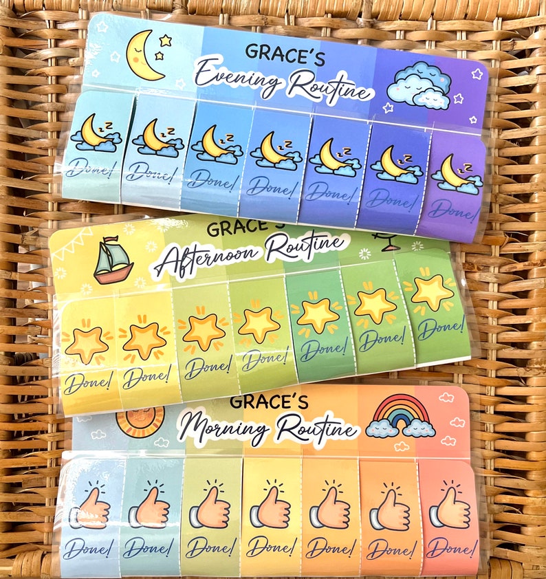 Toddler Routine Chart: Visual Schedule, Chore Chart (digital Download ...