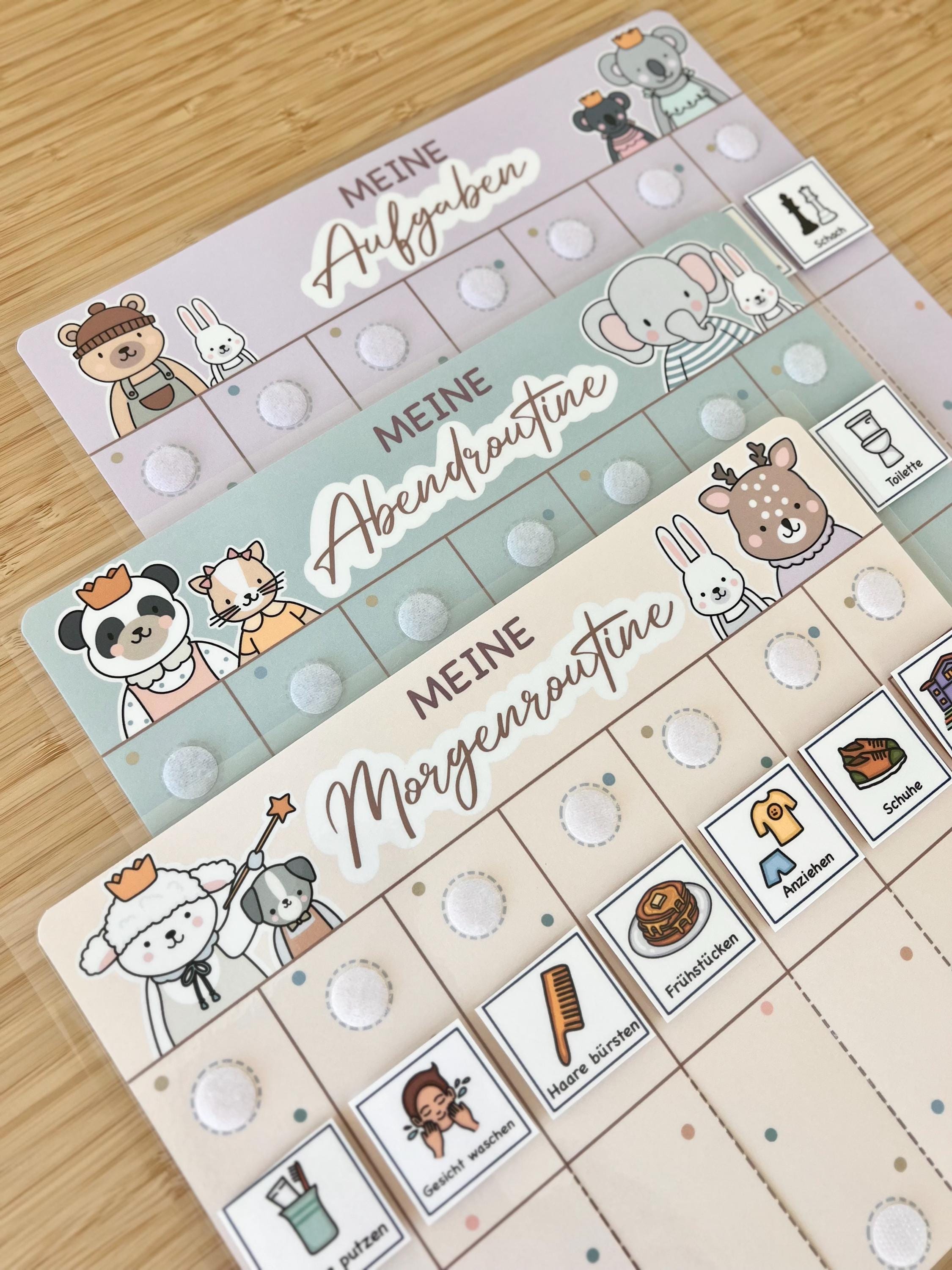 Visual Timetable Routines Widget Kids Routine Chart: Daily Visual Schedule, Morning, Evening (digital ...