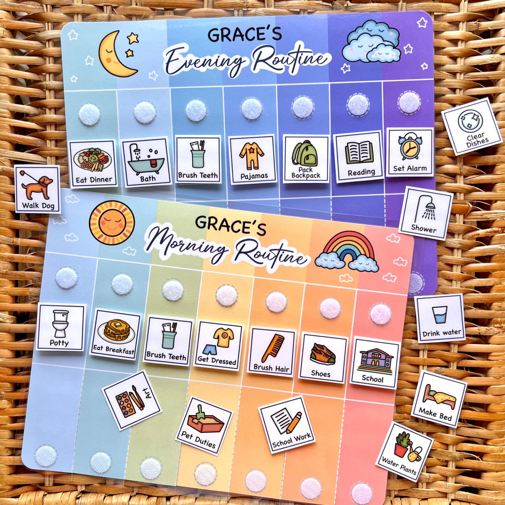 Toddler Routine Chart: Visual Schedule, Chore Chart (digital Download ...