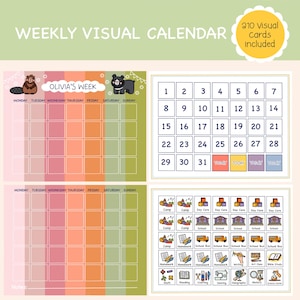 Morning, Afternoon & Evening Routine Chore Chart, Planning Bedtime Routine, Weekly Visual Calendar, Chore Chart for Kids, Reward Chart image 18