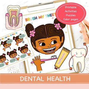 Dental Hygiene Printable Learning Binder, Toddler Activities, Preschool ...