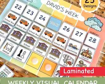 Kids Weekly Visual Calendar