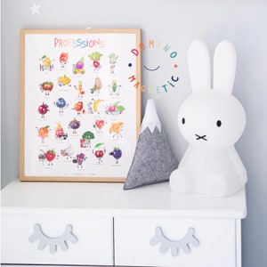 Cartel del aula / Cartel educativo sobre profesiones, trabajos y ocupación / Regalo para niños / / Decoración del aula / Homeschool, Montessori