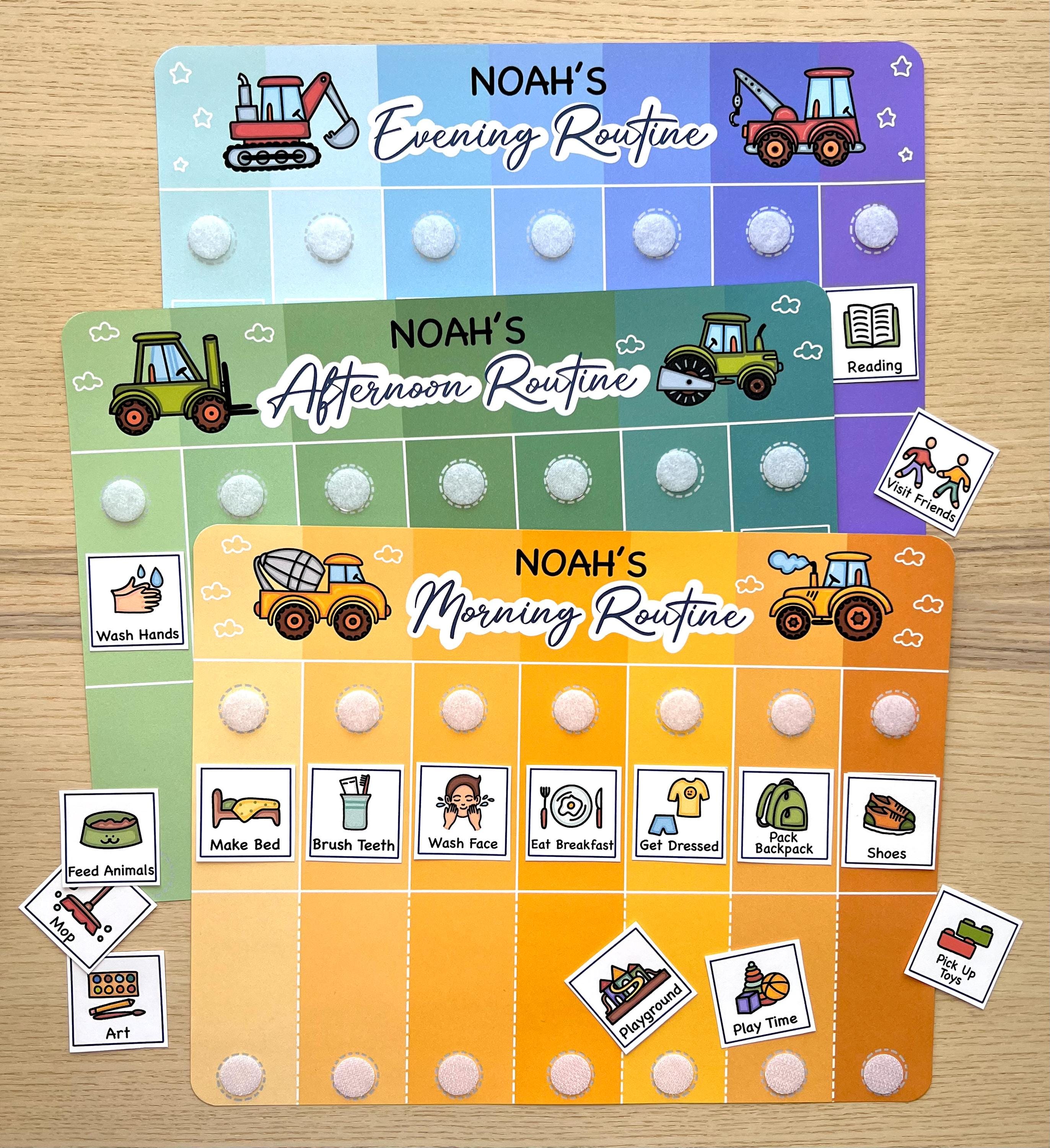 Toddler Routine Chart: Visual Schedule, Chore Chart (digital Download ...