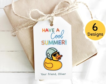 Etiqueta para el último día de clases, etiquetas de regalo para amigos de fin de año, gran recuerdo de fiesta de sol de verano, etiqueta imprimible, descarga digital instantánea, regalo de verano para niños
