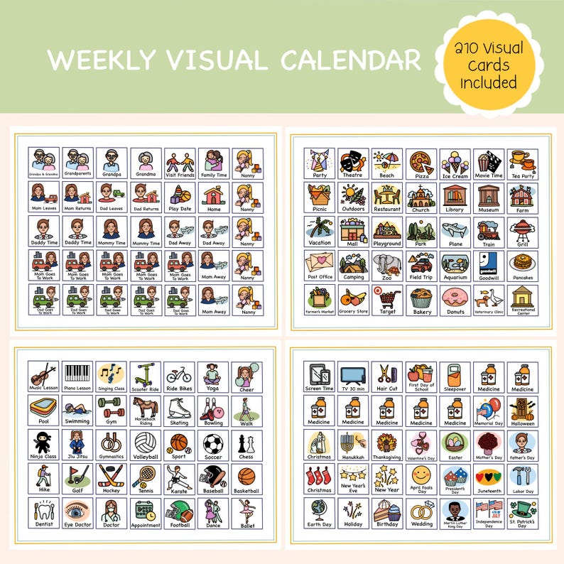 Morning, Afternoon & Evening Routine Chore Chart, Planning Bedtime Routine, Weekly Visual Calendar, Chore Chart for Kids, Reward Chart image 19