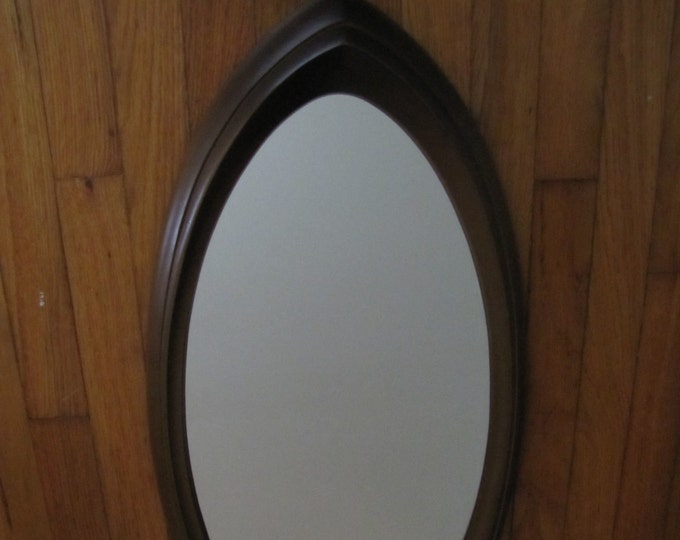 Mid Century Modern Oval Mirror Syroco Mirror Cat Eye Shape Etsy