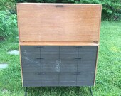 Raymond Loewy for Mengel Secretary Desk, Drop Front Mid Century Modern Desk, Mid-Century Desk, Raymond Loewy Secretary Desk