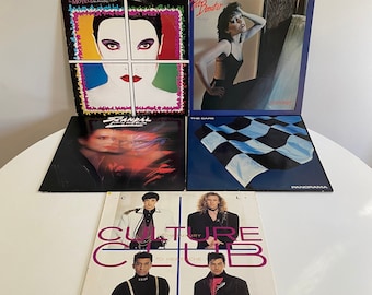 Lot of 5 80s Pop, Rock, New Wave Albums, Culture Club, The Motels, Pat Benatar, The Cars, Scandal Featuring Patty Smyth, Vinyl Record