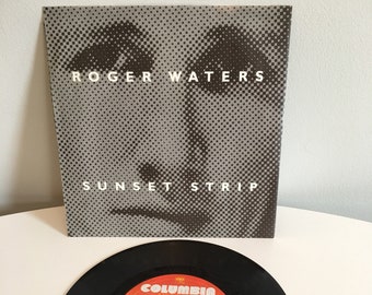 Roger Waters 45, Sunset Strip, Money, Roger Waters With the Bleeding Heart Band, 1987, Columbia Records, Vinyl 45 RPM, 38-07364