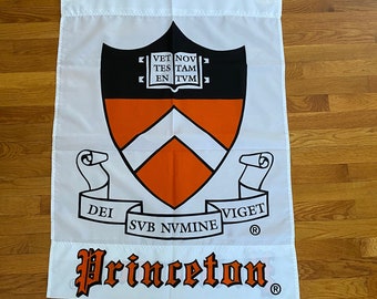 Vintage Princeton University Banner Flag, NOS, Princeton Tigers College Basketball Flag, 1990s Unused Flag, Yard Decor, Football Flag