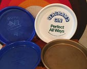 Vintage Beer Tray, Plastic Drink Serving Tray, Ballantine Beer, Ruppert Knickerbocker, Seagram 39 s Gin, Collectible Bar Tray, Retro Bar Prop