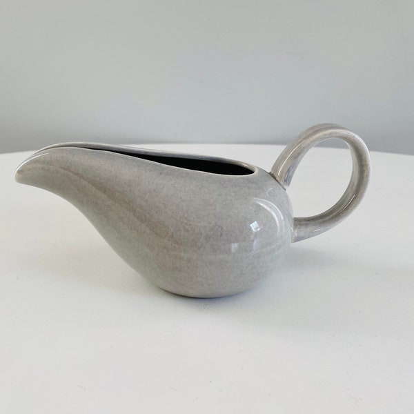 vintage Russel Wright American Modern, Steubenville, Creamer, Granite Gray, Mid Century Modern Russel Wright Ceramic Creamer, Gravy Boat