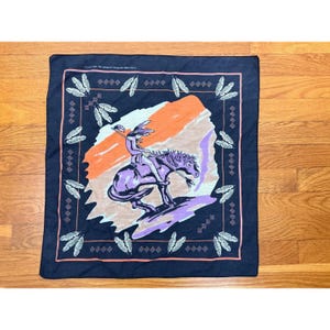 Vintage Hav-A-Hank-bandana med amerikanskt tryck, bomullsblandning, tillverkad i USA