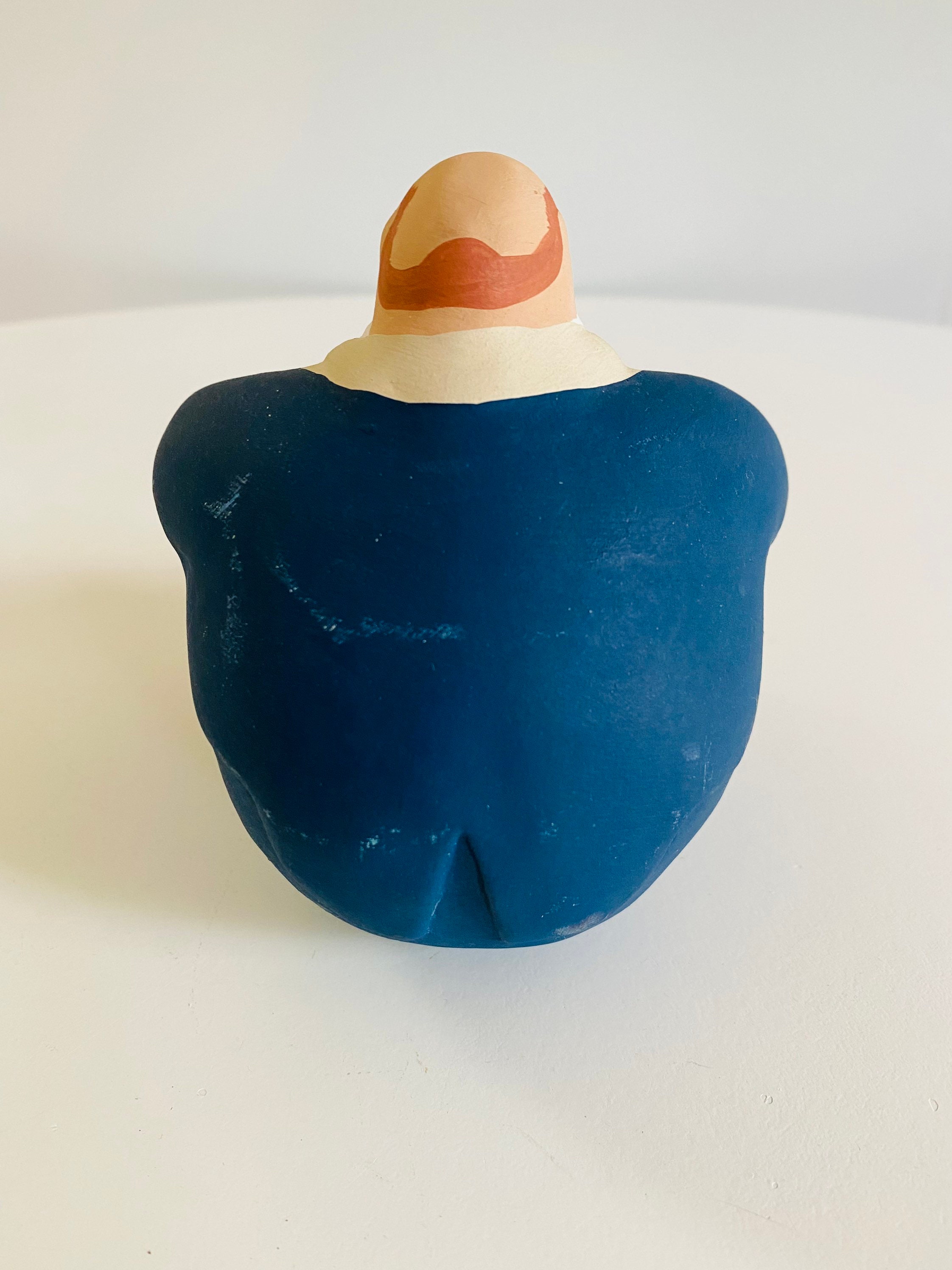Vintage L'aquilone Italy Fat Man Figurine, Italian Man With Vintage L'aquilone Italy Fat Man Figurine, Italian Man With