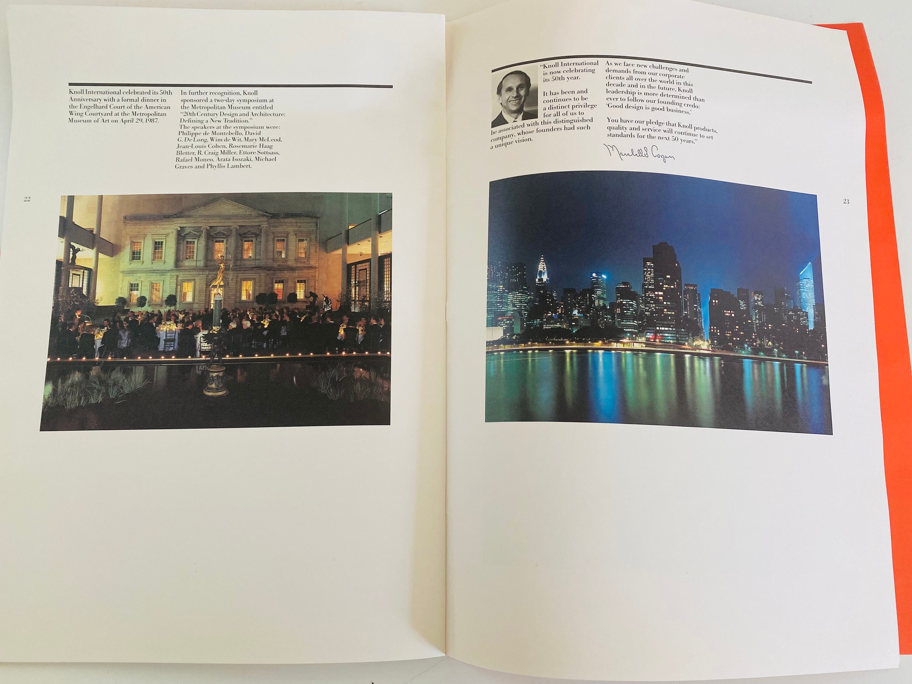 Knoll Design 洋書 Knoll 50 Years of Design Book, Printed in West Germany, Mid