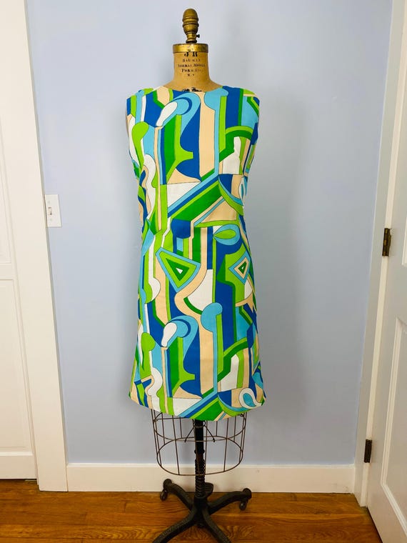 green emerald velvet dress Green And Blue Abstract Print One Shoulder Cut Out Asymmetric Hem Midi – AX  Paris main image 0