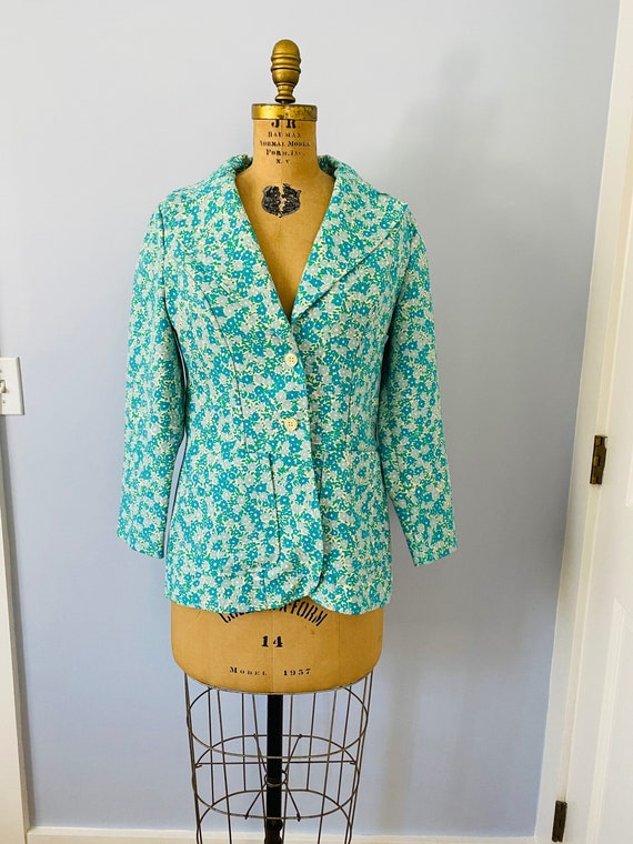 Vintage floral blazer Gem