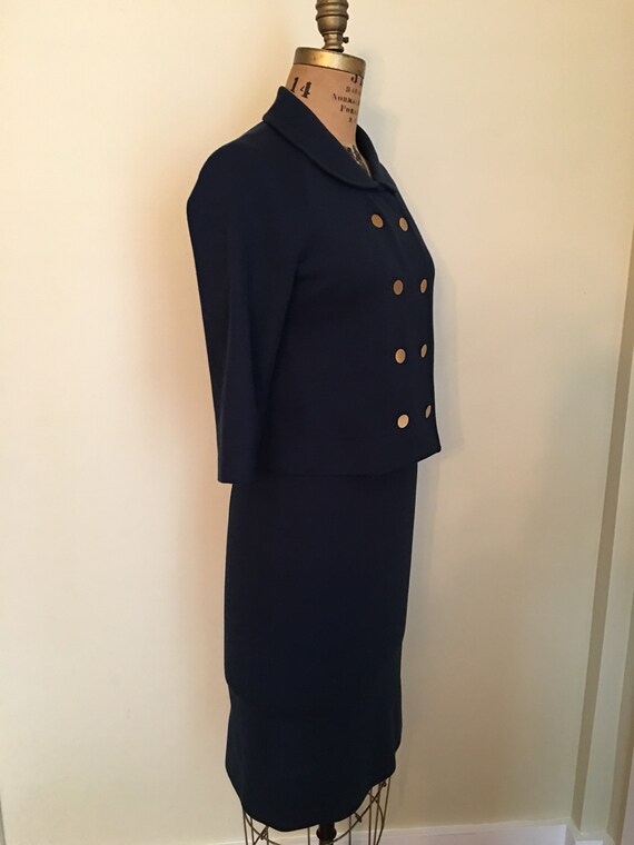 Vintage Military Inspired Women's Wool Suit, Cata… - image 8