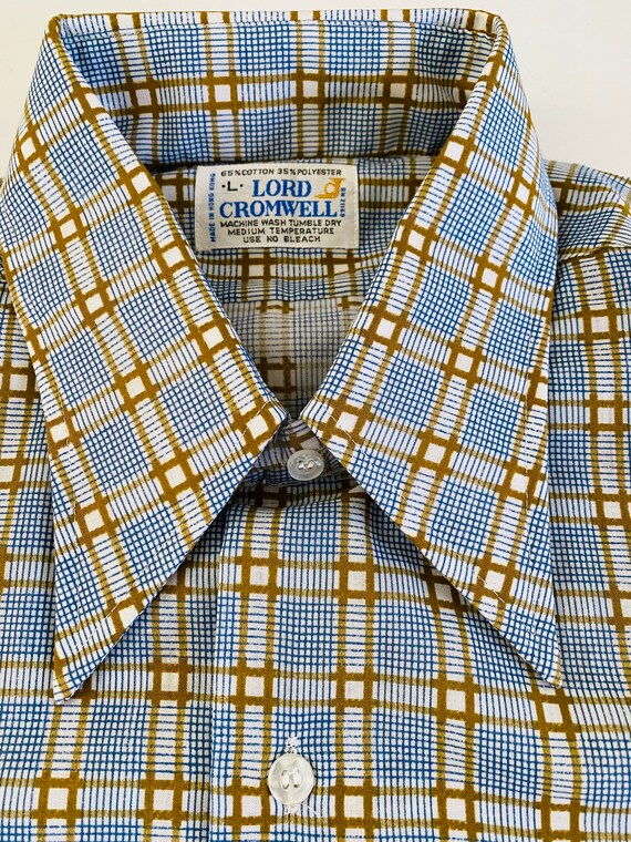 Vintage Men's Button Down Shirt, Lord Cromwell, B… - image 5