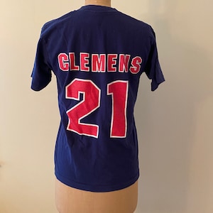 Vintage Boston Red Sox Roger Clemens T-Shirt, 1995 Boston Red Sox T shirt, Size Medium, 1990s Red Sox Short Sleeve Jersey, Baseball Jersey