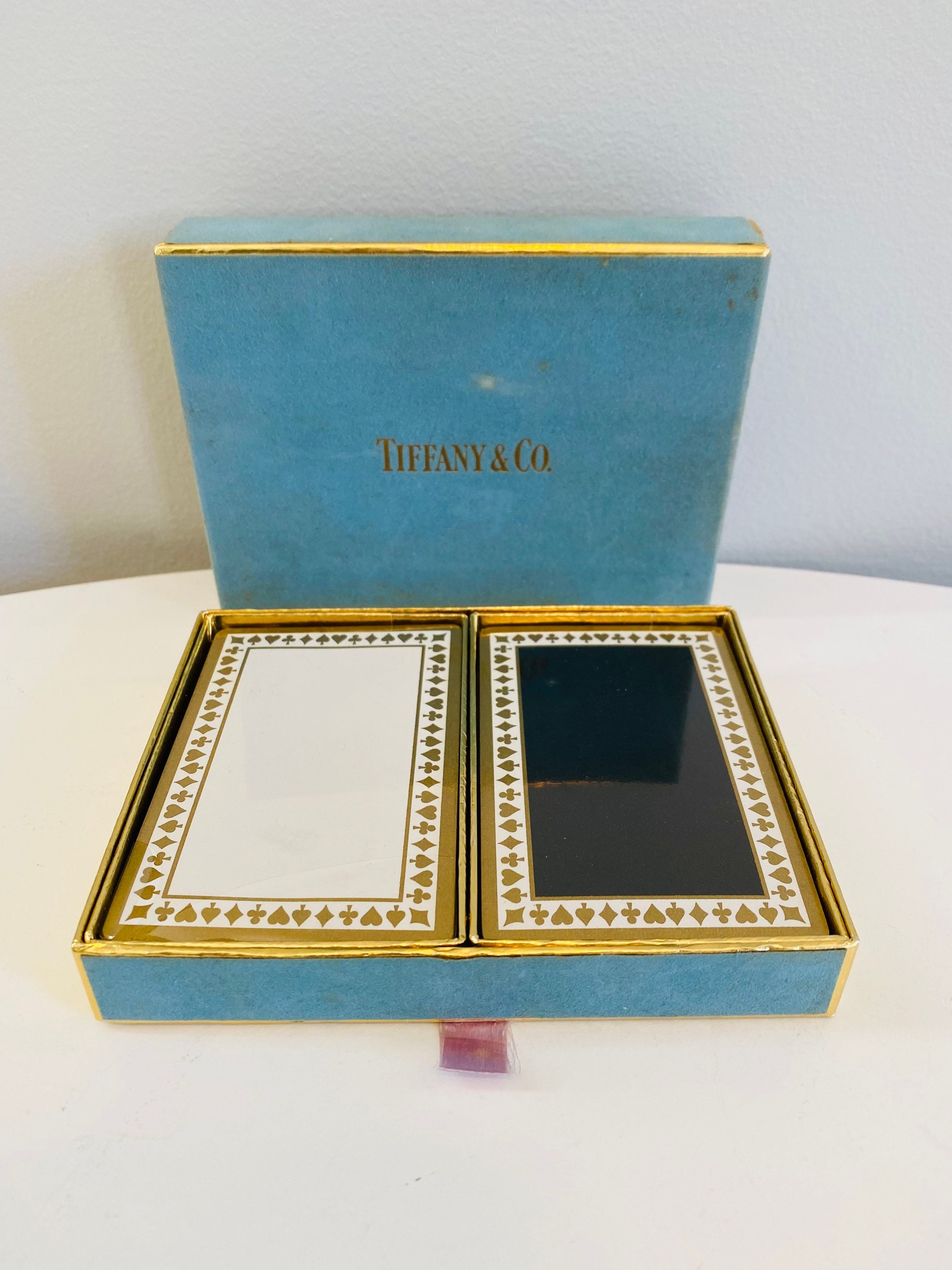 Vintage Tiffany & Co. Playing Cards in Box, Two Unopened Decks of