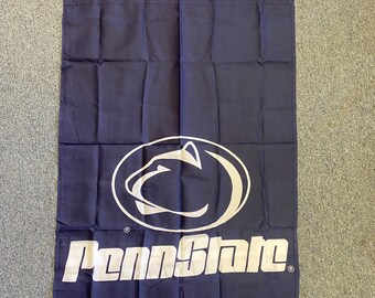 Vintage Penn State Nittany Lions Banner Flag, NOS, Pennsylvania State College Football Flag, 1990s Unused Flag, Yard Decor, Outdoor Flag