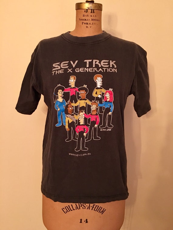 Vintage Sev Trek The X Generation T-Shirt, 1997 Se