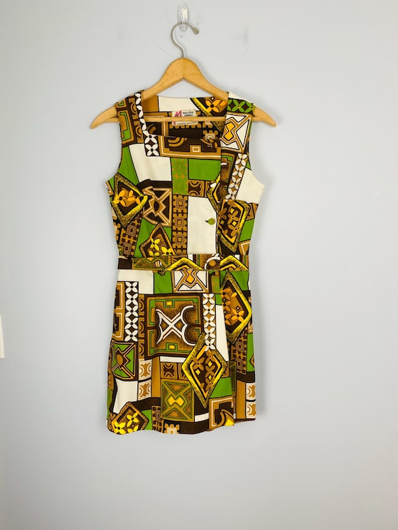 Vintage Malihini Hawaii Designer's Collection Mini Dress / Romper, Size S /  XS, Luau Party Dress Skort, Tiki Party Dress, Sleeveless - Etsy