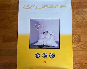 Sausage Riddles Are Abound Tonight Original Promo Poster Primus Les Claypool 1994 18x24 90s Alternative Rock Poster