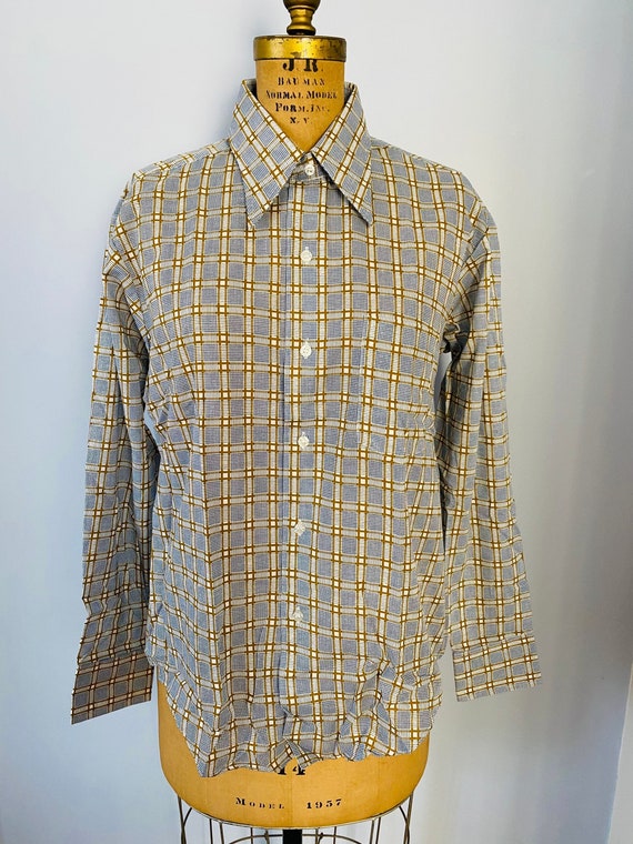 Vintage Men's Button Down Shirt, Lord Cromwell, B… - image 1