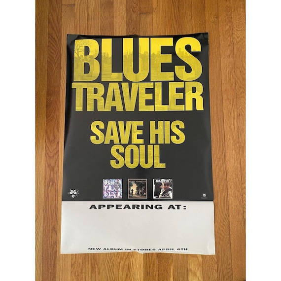 オールマンブラザーズ/ブルーストラベラー 1993 ビンテージポスター Blues Traveler Save His Soul, 1993 Record Store Promo Poster