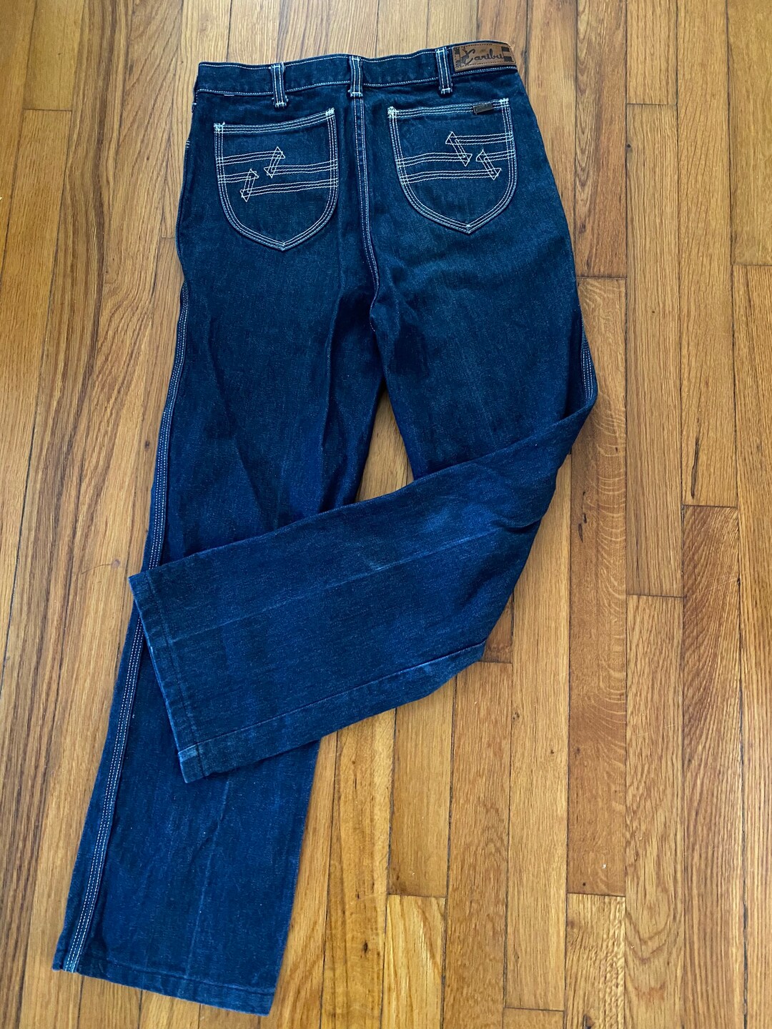 Buy Vintage Caribu High Waist Jeans, 1970s 1980s High Waisted Jeans,  Caribu Jeans, Vintage Denim, High Rise Jeans, 28