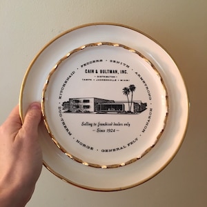 Vintage Advertising Ashtray, Appliance Distributor Cain & Bultman Inc. Florida Souvenir Ashtray, Kitchenaid, Zenith, Monarch Advertising