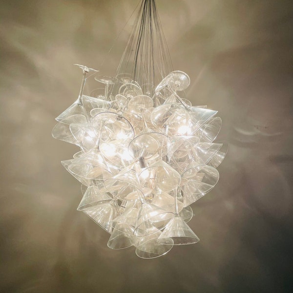 Martini Chandelier Etsy