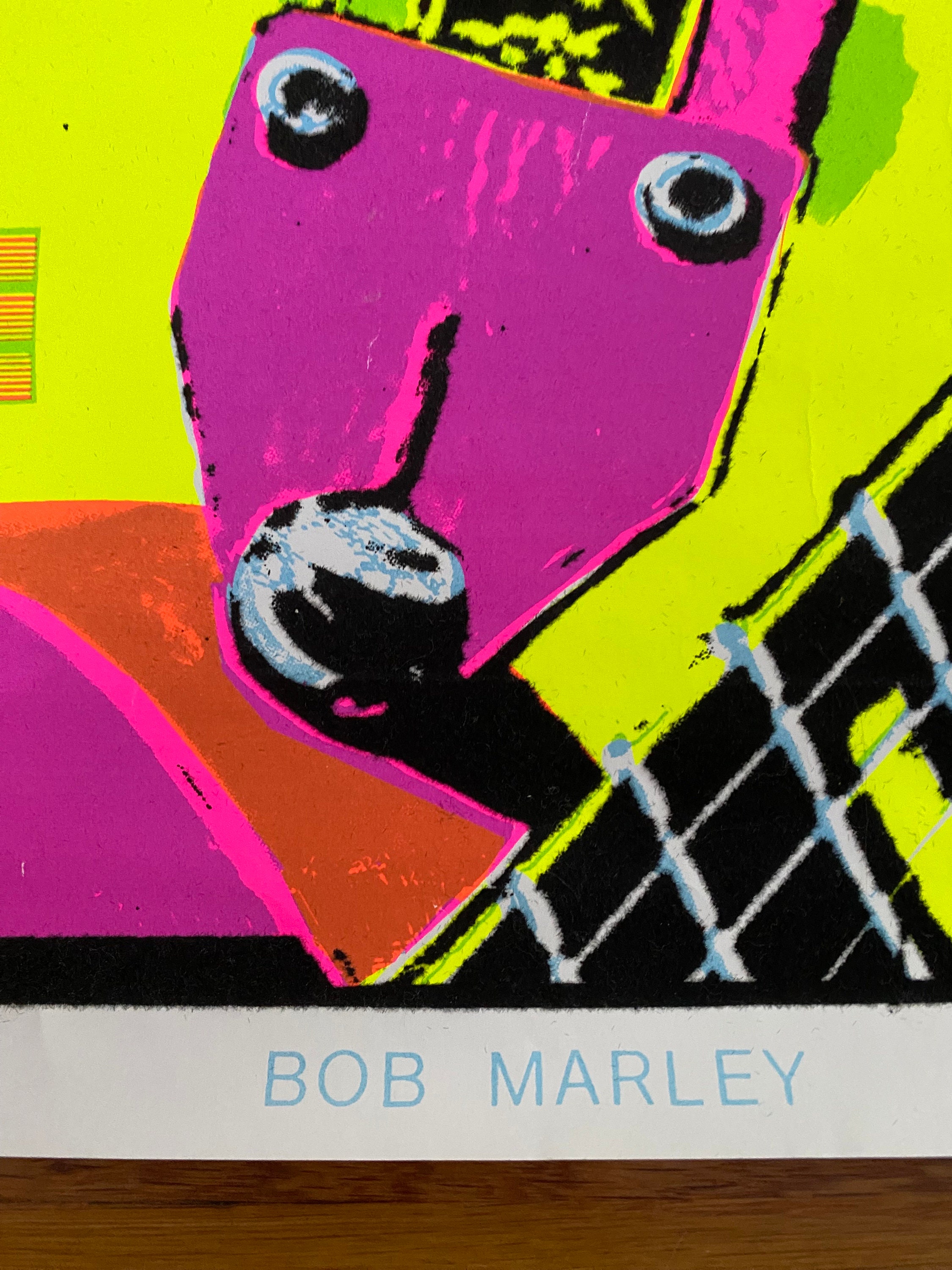 90'sヴィンテージ ブラックライトポスター BOB MARLEY COLORS