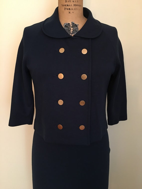 Vintage Military Inspired Women's Wool Suit, Cata… - image 3