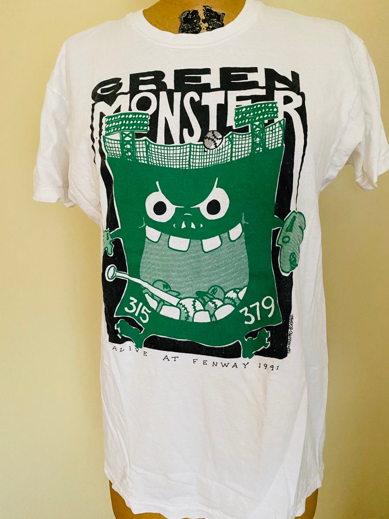 Vintage Boston Red Sox Green Monster T-shirt 1991 Alive at - Etsy