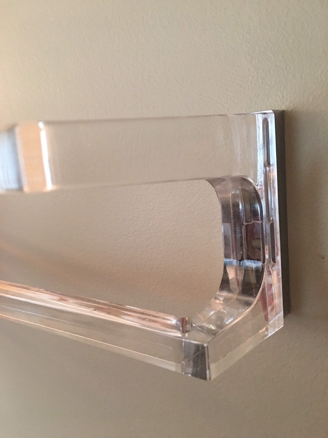 Vintage Lucite / Clear Acrylic Plastic Double Towel Bar 20 | Etsy