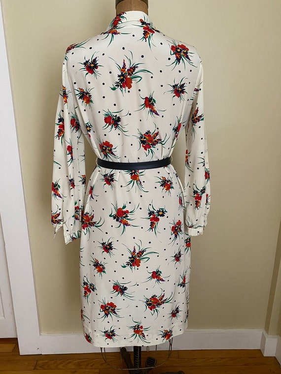 Vintage Lanvin Floral Shirtdress, 1970s Mod Flora… - image 4