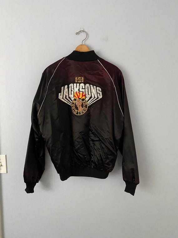 Vintage New Old Stock 1984 Jacksons World Tour Satin Bomber Jacket, Pepsi, Size Large, New With Tags, Made in USA, Upstream Brand Jacket - Etsy Vintage New Old Stock 1984 Jacksons World Tour Satin Bomber Jacket, Pepsi, Size Large, New With Tags, Made in USA, Upstream Brand Jacket - Etsy