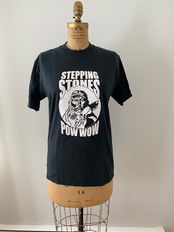 Vintage Stepping Stones Pow Wow T-shirt, Native Am