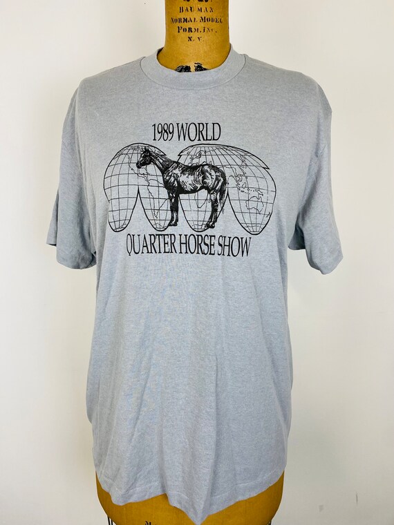 Vintage 1989 World Quarter Horse Show Souvenir T-shirt, Size