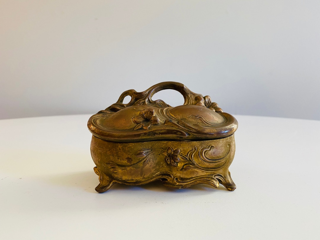 Vintage JB Jennings Brothers Jewelry Box, Jewelry Case, Trinket Holder