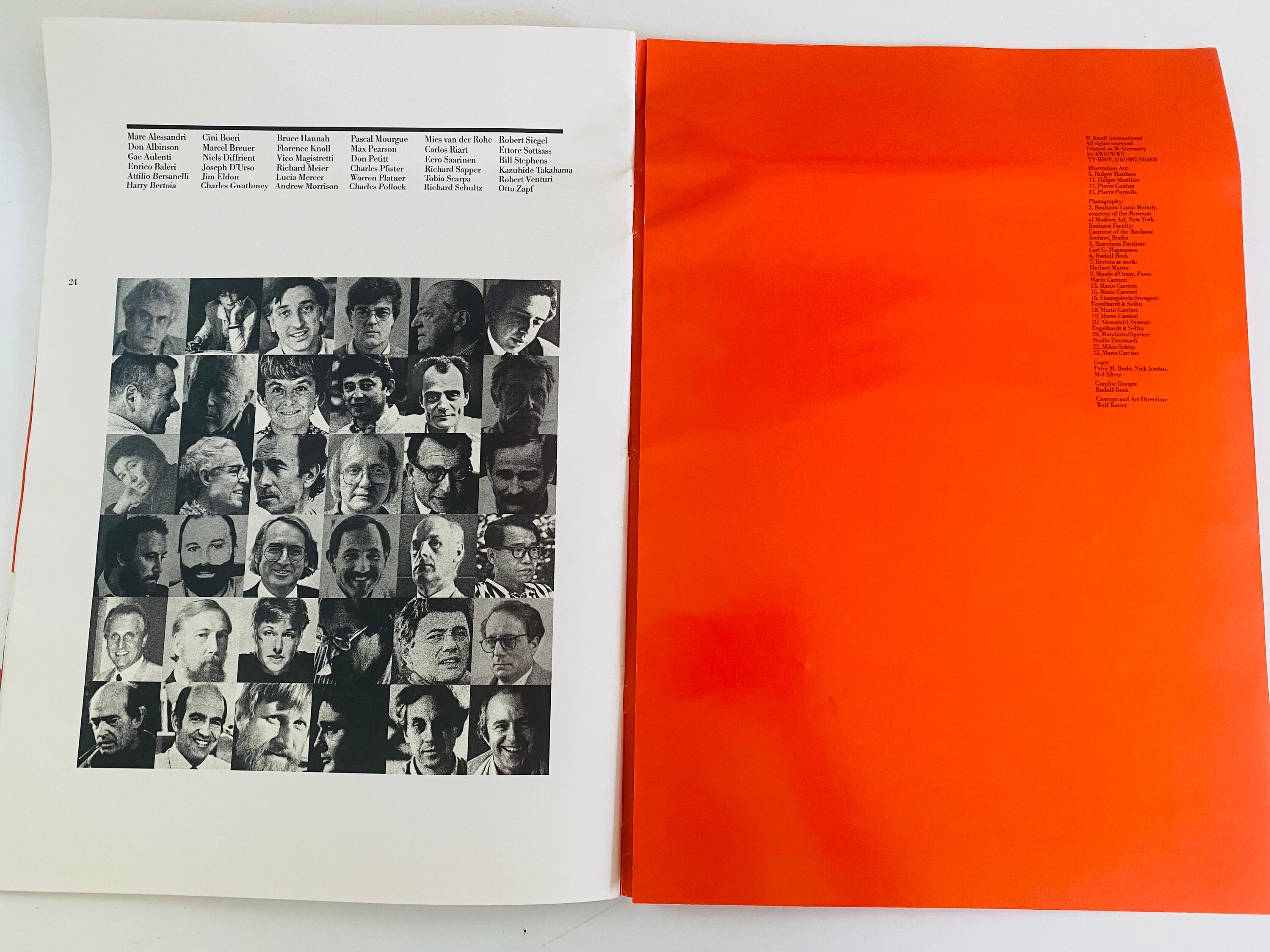 Knoll 50 Years of Design Book, Printed in West Germany, Mid