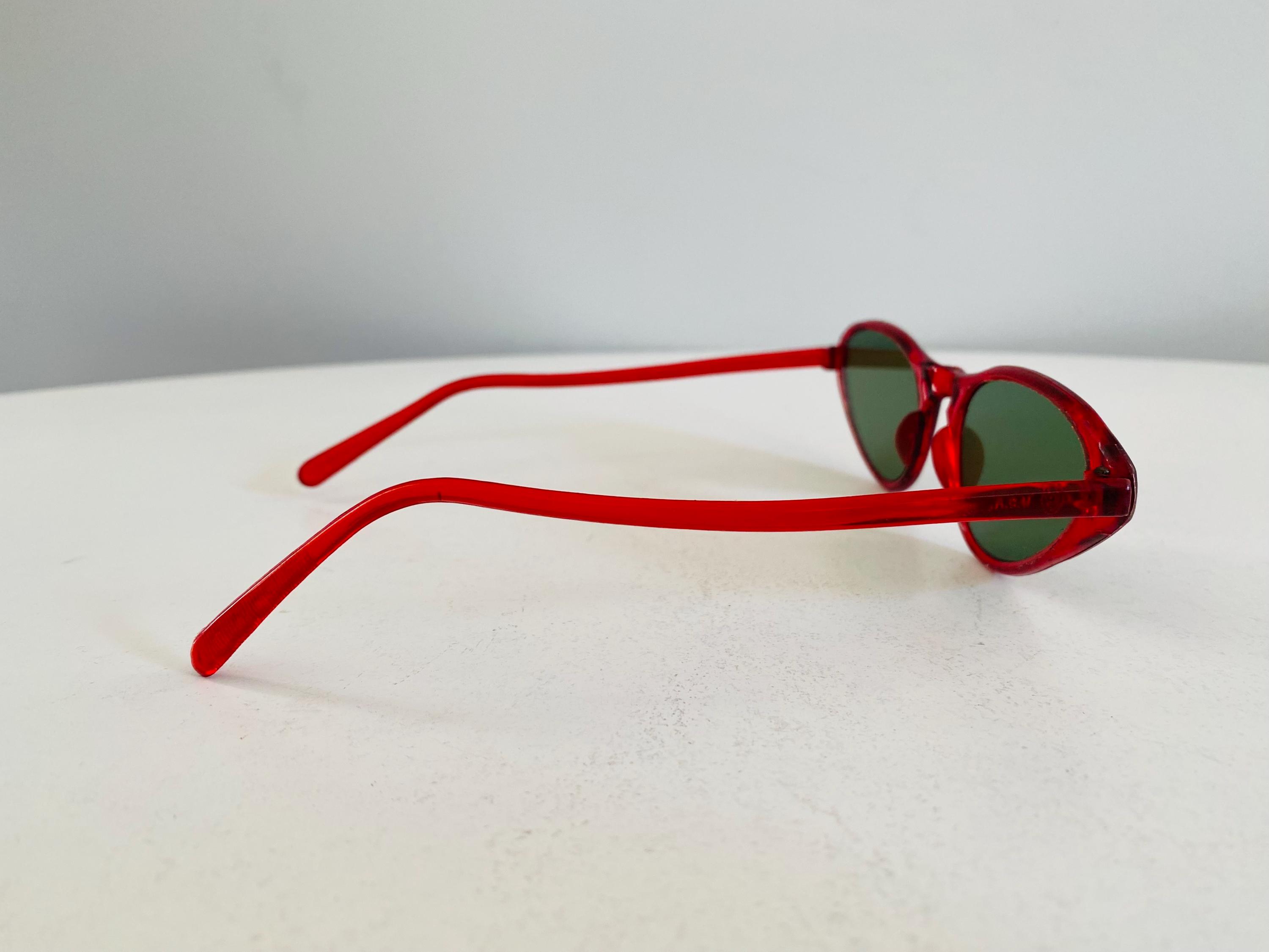 Vintage Cat Eye Sunglasses, Protex Deadstock 1950s/1960s Sunglasses, Red Framed Vintage Cat Eye Sunglasses, Protex Deadstock 1950s/1960s  main image 3