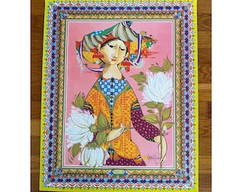 Bjørn Wiinblad The Four Corners of the World East Lady of the East Poster